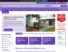 Tablet Screenshot of kingsroadmedicalcentre.com